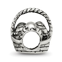Sterling Silver Reflections Easter Basket Bead view 2