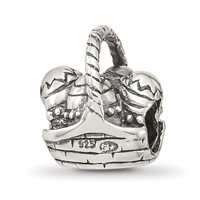 Sterling Silver Reflections Easter Basket Bead view 5