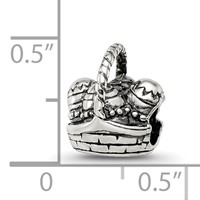 Sterling Silver Reflections Easter Basket Bead view 4