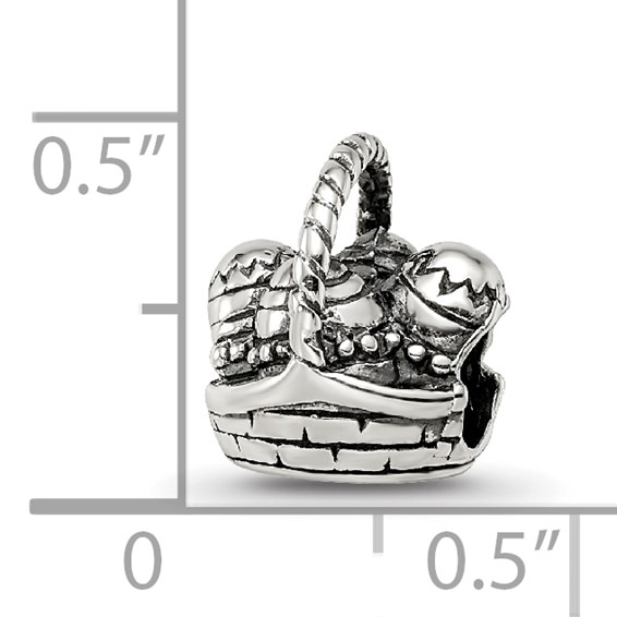 Sterling Silver Reflections Easter Basket Bead