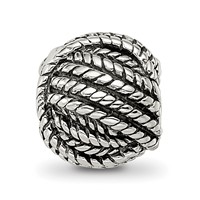 Sterling Silver Reflections Ball of Yarn Bead view 3