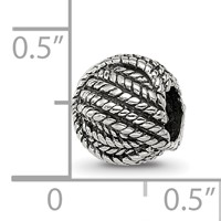 Sterling Silver Reflections Ball of Yarn Bead view 4