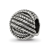 Sterling Silver Reflections Ball of Yarn Bead view 1