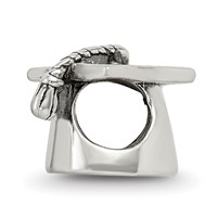 Sterling Silver Reflections Graduation Cap Bead view 2