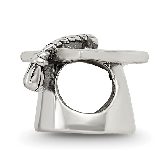 Sterling silver Reflections Graduation Cap Bead