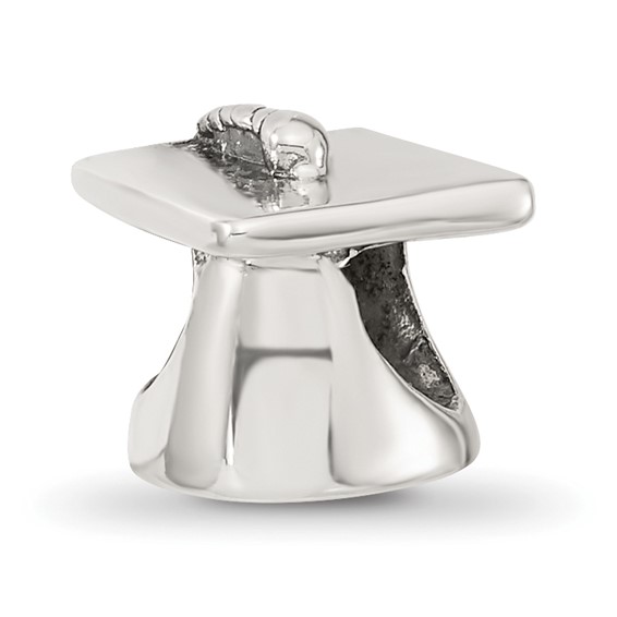 Sterling silver Reflections Graduation Cap Bead