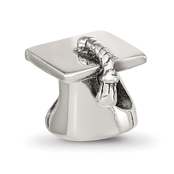 Sterling silver Reflections Graduation Cap Bead