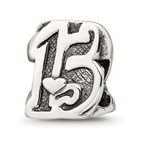 Sterling Silver Reflections Sweet 15 Bead view 1