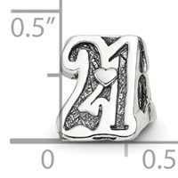 Sterling Silver Reflections Sweet 21 Bead view 4