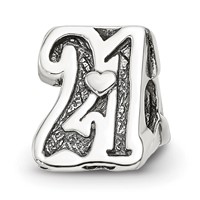 Sterling Silver Reflections Sweet 21 Bead view 1