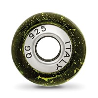 Sterling Silver Reflections Green Black Italian Murano Bead view 2