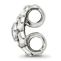 Sterling Silver Reflections CZ Connector Bead view 2