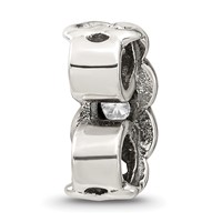 Sterling Silver Reflections CZ Connector Bead view 5