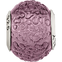 Sterling Silver Reflections Purple Italian Murano Bead view 4