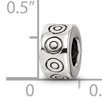 Sterling Silver Reflections Circles Bali Bead view 4