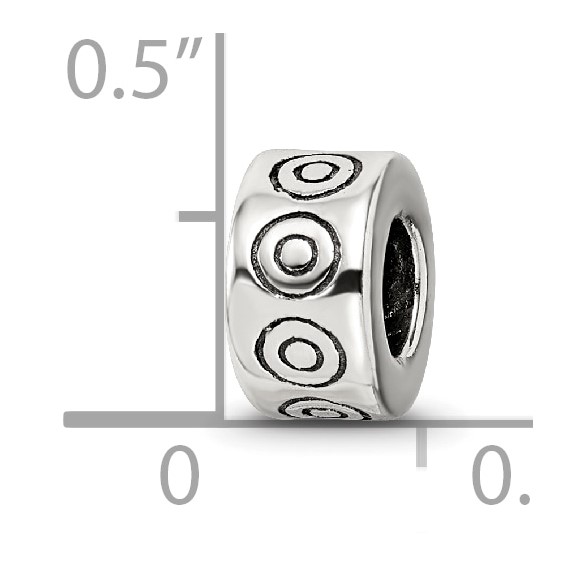 Sterling Silver Reflections Circles Bali Bead