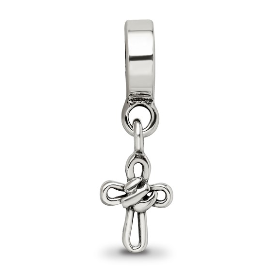 Sterling Silver Reflections Cross Dangle Bead