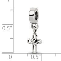 Sterling Silver Reflections Cross Dangle Bead view 3