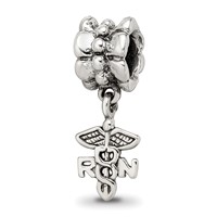 Sterling Silver Reflections Nurse Symbol Dangle Bead view 1