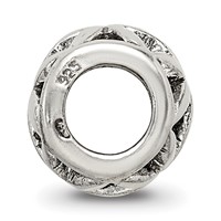 Sterling Silver Reflections Floral Cut Out Bali Bead view 2