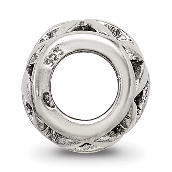 Sterling Silver Reflections Floral Cut Out Bali Bead