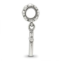 Sterling Silver Reflections Plain Cross Dangle Bead view 2