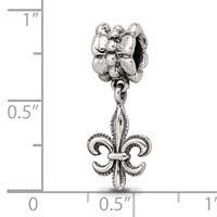 Sterling Silver Reflections Fleur De Lis Dangle Bead view 3