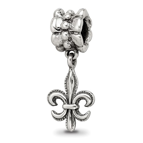 Sterling Silver Reflections Fleur De Lis Dangle Bead