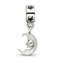 Sterling Silver Reflections Crescent Moon Dangle Bead view 4