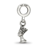 Sterling Silver Reflections Nefertiti Dangle Bead view 2