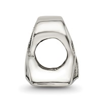 Sterling Silver Reflections Awareness Ribbon Bead view 2