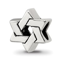 Sterling Silver Reflections Star of David Bead view 1