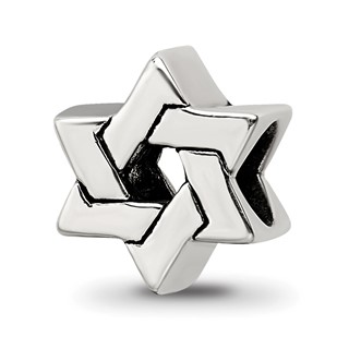Sterling Silver Reflections Star of David Bead
