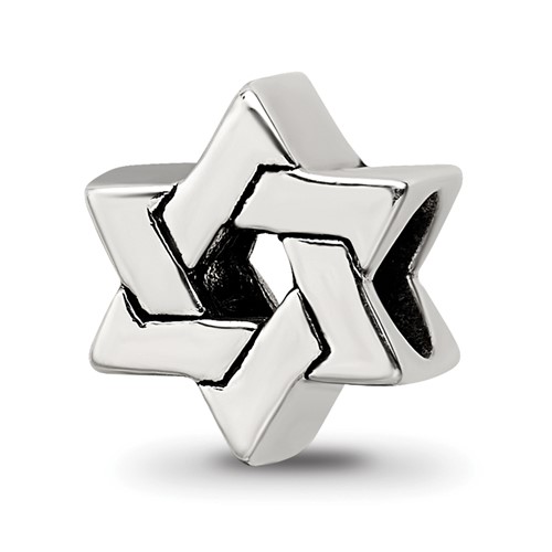 Sterling Silver Reflections Star of David Bead