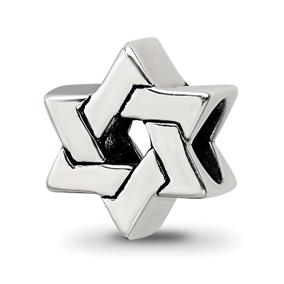 Sterling Silver Reflections Star of David Bead