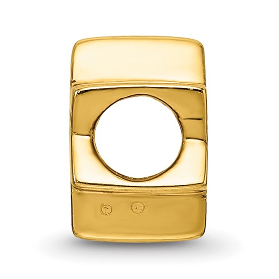 Sterling Silver Gold-plated Reflections Star of David Bead