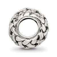 Sterling Silver Reflections Basketweave Bali Bead view 2