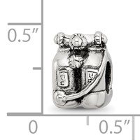 Sterling Silver Reflections Scuba Tanks Bead view 5