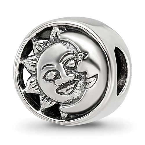Sterling Silver Reflections Sun Moon Bead