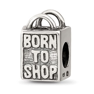 Sterling Silver Reflections Born to Shop Bead