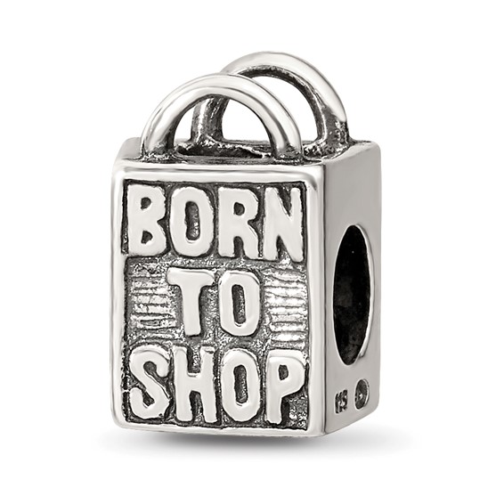 Sterling Silver Reflections Born to Shop Bead