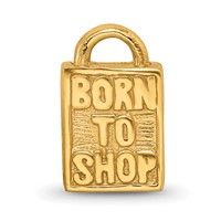 Sterling Silver Gold-plated Reflections Born to Shop Bead view 3