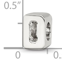 Sterling Silver Reflections Numeral 0 Bead view 4