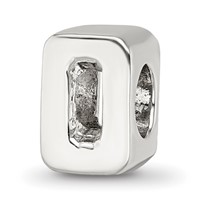 Sterling Silver Reflections Numeral 0 Bead view 1