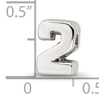 Sterling Silver Reflections Number 2 Bead view 4