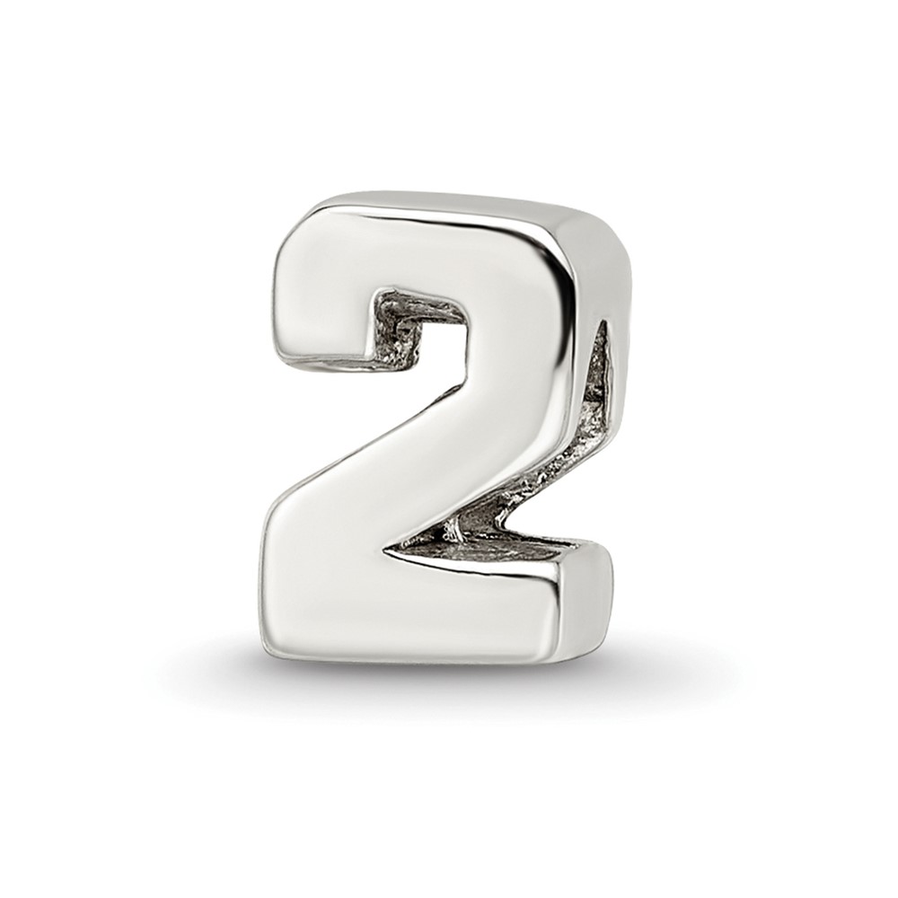 Sterling Silver Reflections Number 2 Bead