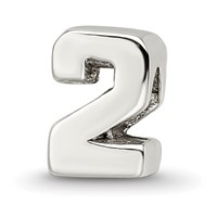 Sterling Silver Reflections Number 2 Bead view 1