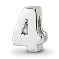 Sterling Silver Reflections Number 4 Bead view 1