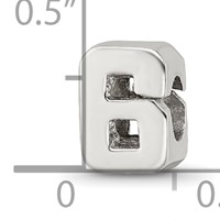 Sterling Silver Reflections Number 6 Bead view 4