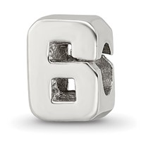 Sterling Silver Reflections Number 6 Bead view 1